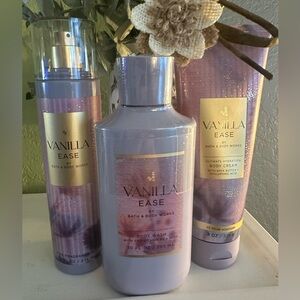 Bath & Body Works Vanilla Ease Set - Purple and Gold